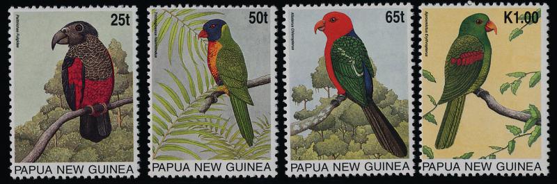 Papua New Guinea 889-92 MNH Birds, Parrots