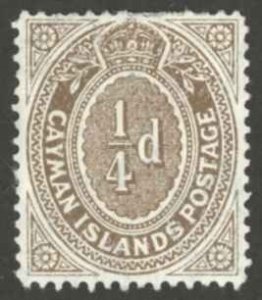 Cayman Islands Sc# 31 MH 1908 1/2p Numeral