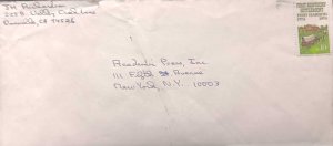 C) 1974, UNITED STATES, INTERNAL MAIL, ADDRESS IN BLUE INK, XF