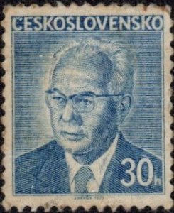 Czechoslovakia 943 - Cto - 30h Blue Tits (MS) (1959) (cv $8.00)