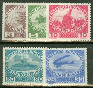 Austria B3-7 MNH CV $35