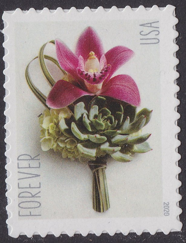 US 5457 Contemporary Boutonniere forever single (1 stamp) MNH 2020 