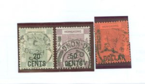 Hong Kong #61-3  Single (Complete Set)