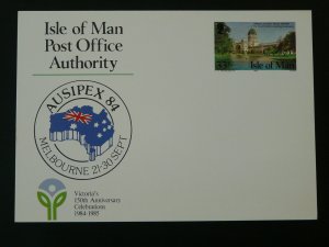 ausipex 1984 Melbourne Australia stationery card Isle of Man 86549