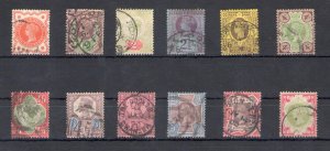 1887- 1992 Great Britain - Stanley Gibbons # 197/211 - Queen Victoria - USED (NO