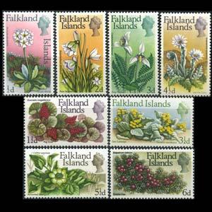 FALKLAND IS. 1968 - Scott# 166-73 Flowers /2p-6p LH