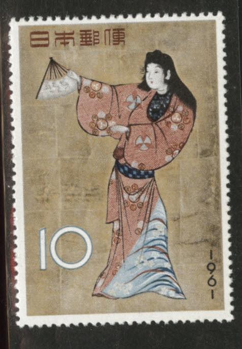 JAPAN  Scott 728 MNH** 1961 Dancing Girl in costume ART