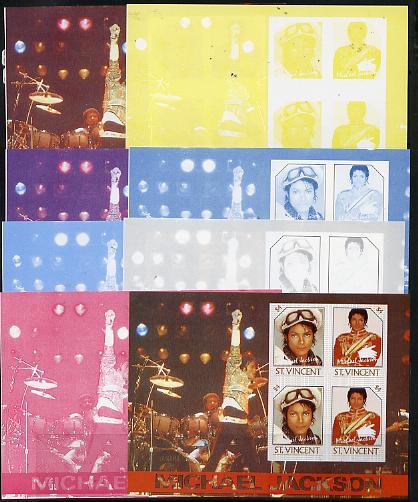 St Vincent 1985 Michael Jackson (Leaders of the World) $4...