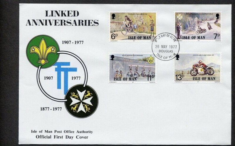 1977 Scouts Isle of Man cycling FDC