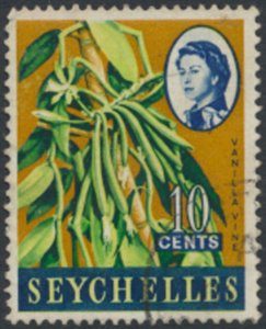 Seychelles   SC#  199  Used  wmk upright Vine see details & scans