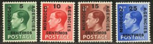 Great Britain-Offices in Morocco Scott 78-81 MF-VFNHOG - SCV $1.15