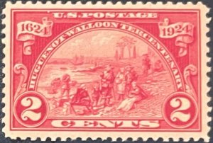 US #615 2c Huguenot-Walloon Tercentenary XF Jumbo MNH