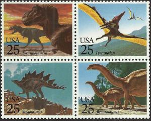 # 2422-2425 MINT NEVER HINGED PREHISTORIC ANIMALS