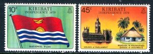 Kiribati 1979 IN DEPENDENCE FLAGS set Perforated Mint (NH)