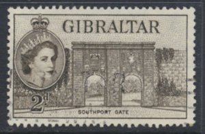 Gibraltar  SG  148a  Sepia SC# 135*  Used  1958  see scan / details