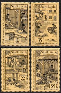 St. Lucia Sc #706-709 Mint Hinged