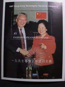 EASDAL ISLAND-SCOTLAND 1997-HONG KONG RETURN TO CHINA  S/S MNH-VERY FINE