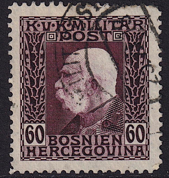 Bosnia & Herzegovina - 1912 - Scott #79 - used - Franz Josef