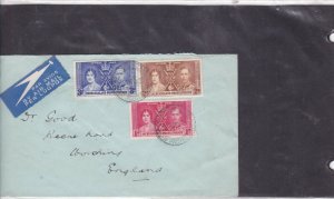 Bechuanaland protectorate 1937 stamps cover Ref 9424