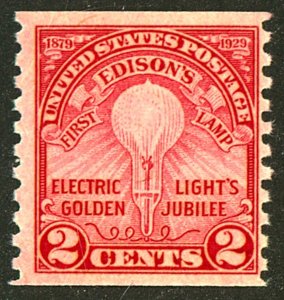 U.S. #656 MINT OG LH