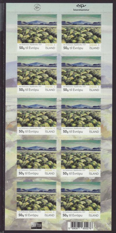 Iceland 2020 MNH - SEPAC 2020 – Painting of Jon Stefansson -  sheet 10 stamps