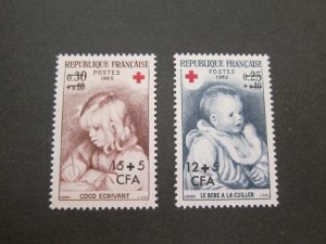 French Reunion 1965 Sc B22-23 set MNH