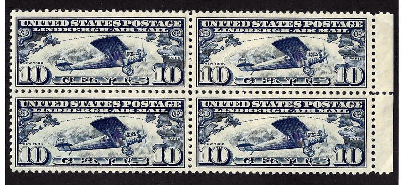 C10 Mint,OG,NH... Block of 4... SCV $56.00