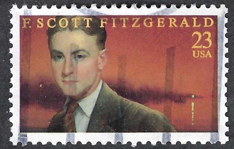 United States #3104 23¢ F. Scott Fitzgerald (1996). Used.