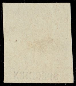 [st1523] BELGIUM 1865 Scott#20 MNG imperf. with Overprint SPECIMEN