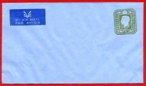 ES74 KGVI 9d Olive-green Stamped to Order Air Mail Envelope Mint