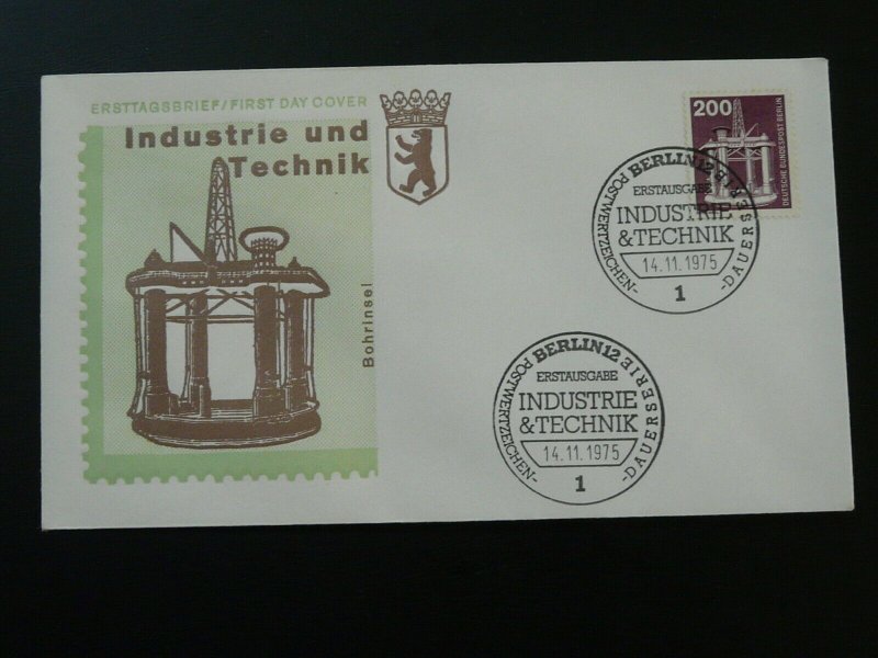 energy oil petroleum off-shore platform FDC 1975 Berlin Germany 83614