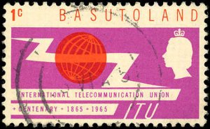 BASUTOLAND Sc 101 VF/used - 1965 - 1¢ ITU Issue