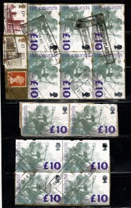 Great Britain #1478 batch of £10 on paper