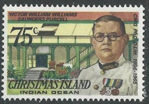 Christmas Island  # 82 Visitors Series -  75c  (1) Mint NH