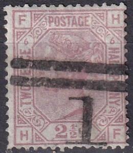 Great Britain #67 Plate 6   F-VF Used CV $60.00  (A18705)