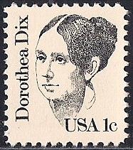 #1844D 1 cent Dorothea Dix mint OG NH XF