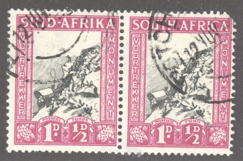 South Africa, Scott #B2, Used, see UR corner