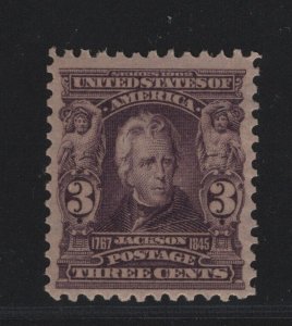 302 VF+ original gum lightly hinged with nice color cv $ 55 ! see pic !