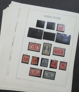 EDW1949SELL : USA Mostly Mint collection on album pages between 1925-1940.