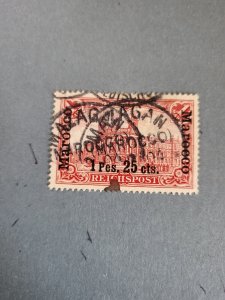 Stamps German Offices in Morocco Scott #16 used