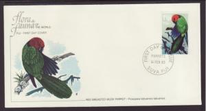 Fiji 484 Bird 1983 Fleetwood U/A FDC