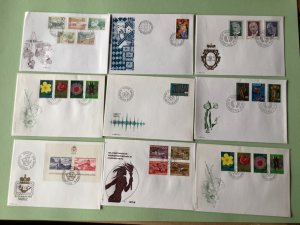 Liechtenstein 1972 postal stamps covers 9  items Ref A1360