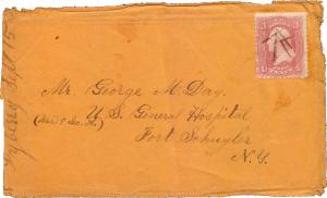 United States Pennsylvania Dyberry c1865 ms  1854-1933  3c Washington 1861 Is...