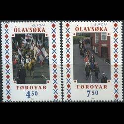 FAROE IS. 1998 - Scott# 336-7 Europa-Natl.Fest. Set of 2 NH