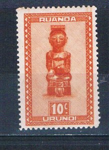 Ruanda Urundi 90 MLH Ndoha tribal king 1948 (R0955)+