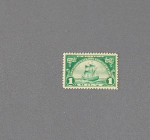 614, Ship Nieu Nederland, Mint, Prev Hinged, CV $5.00