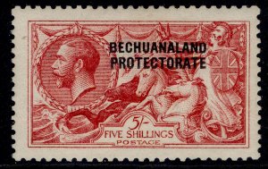 BECHUANALAND PROTECTORATE GV SG87, 5s bright carmine, LH MINT. Cat £300.