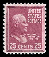 PCBstamps   US # 829 25c William McKinley, MNH, (3)