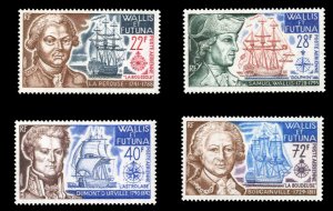 French Colonies, Wallis & Fetuna #C42-45 Cat$56.50, 1973 Explorers and Their ...