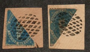 Argentina 13 Bisects Used